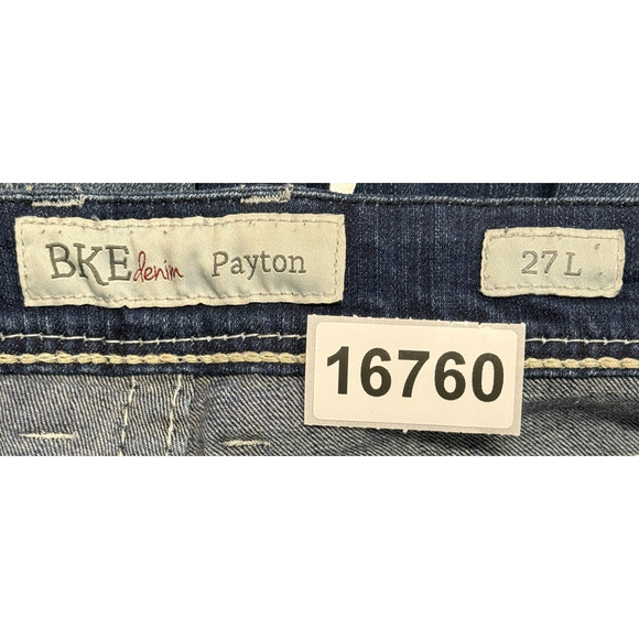 BKE Payton Jeans Womens Blue Measures 31X33 Distressed Tag Sz 27x33.5 Bootcut - Picture 9 of 9